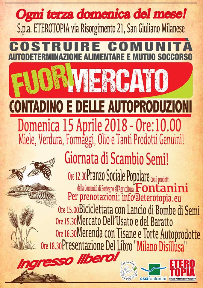 Ogni Terza Domenica – FuoriMercato Contadino E Delle Autoproduzioni