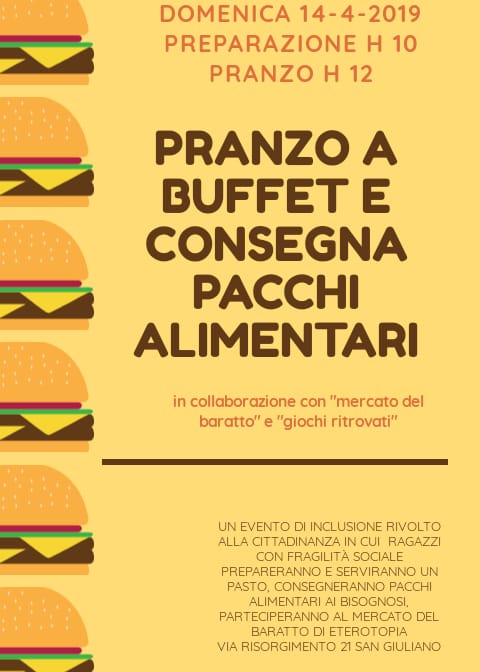 Pranzo sociale + Distribuzione pacchi alimentari