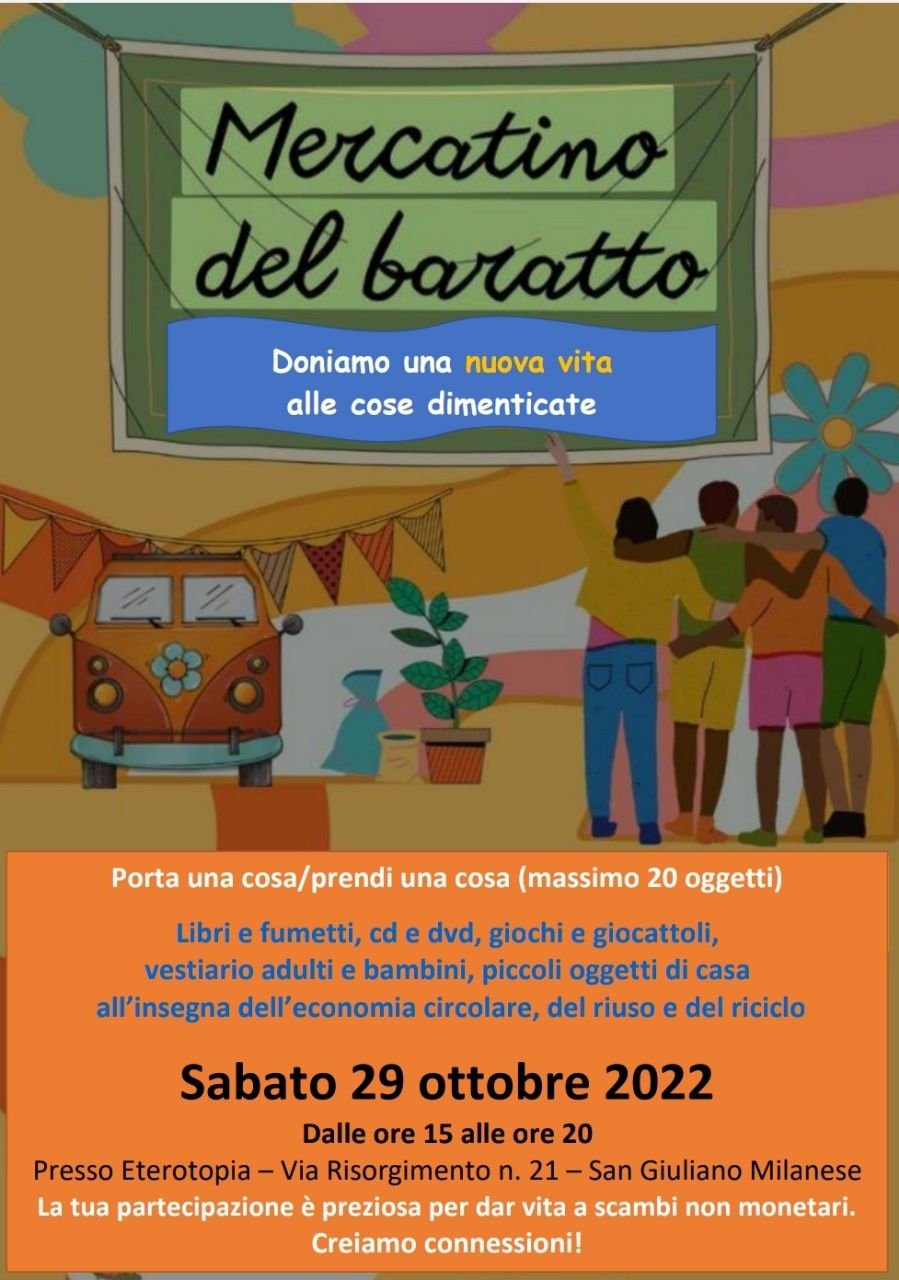 MERCATO del BARATTO – Sabato 29 Ottobre