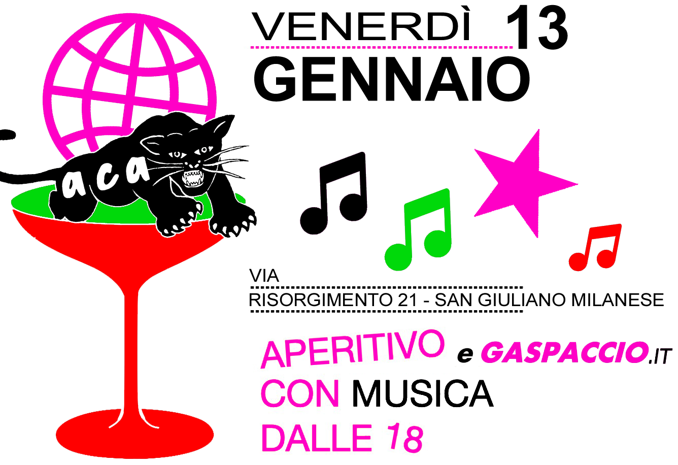 Venerdì 13 – dalle ore 18.00!