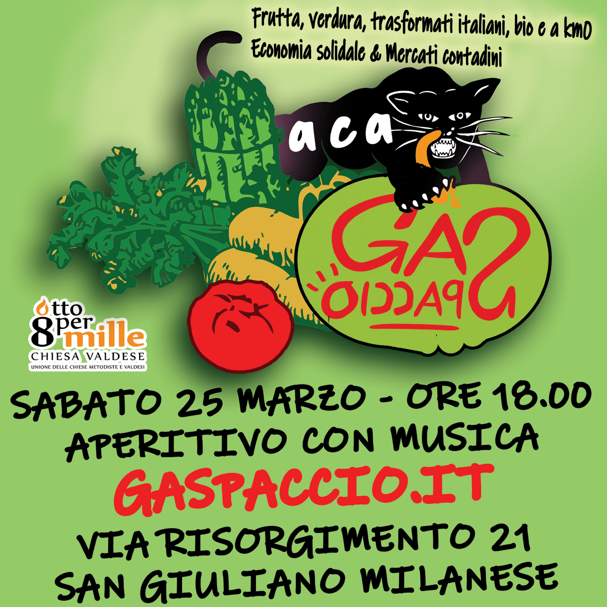 SABATO 25 – GASPACCIO.IT: APERICENA MUSICALE!