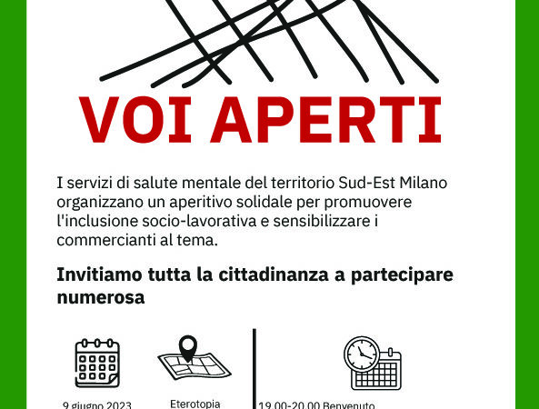 VOI APERTI – 9 Giugno