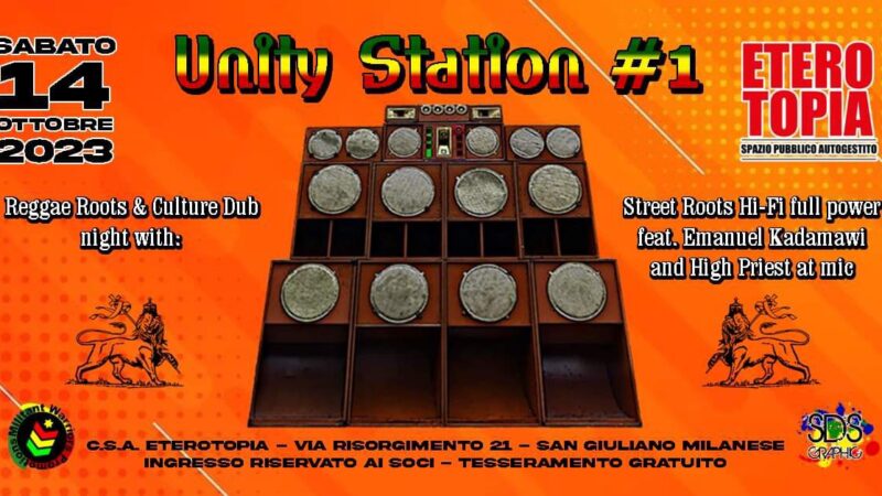 UNITY STATIONReggae Roots & Culture Dub night