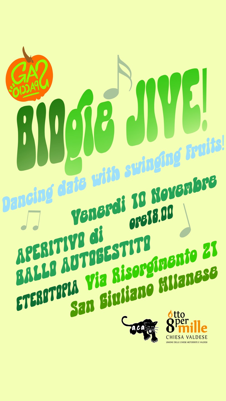 BIOgie JIVE! Venerdì 10 Novembre