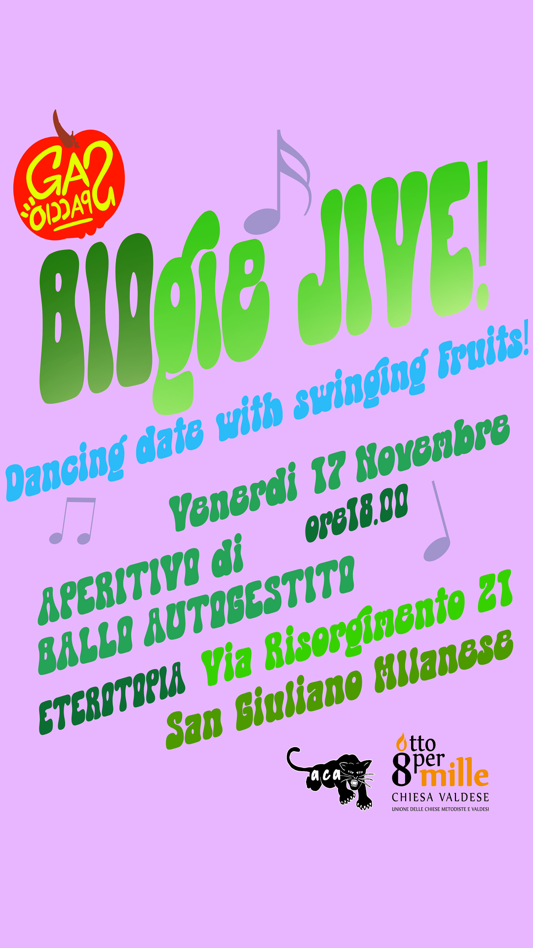 BIOgie JIVE! Venerdì 17 Novembre