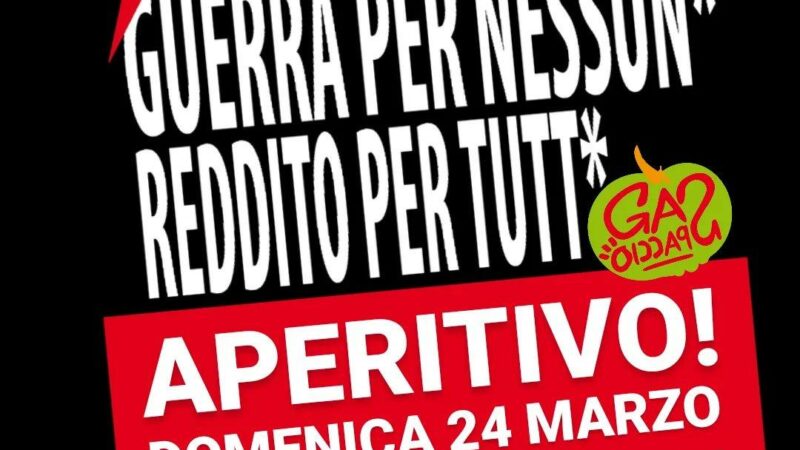 Aperitivo Domenica 24 Marzo!