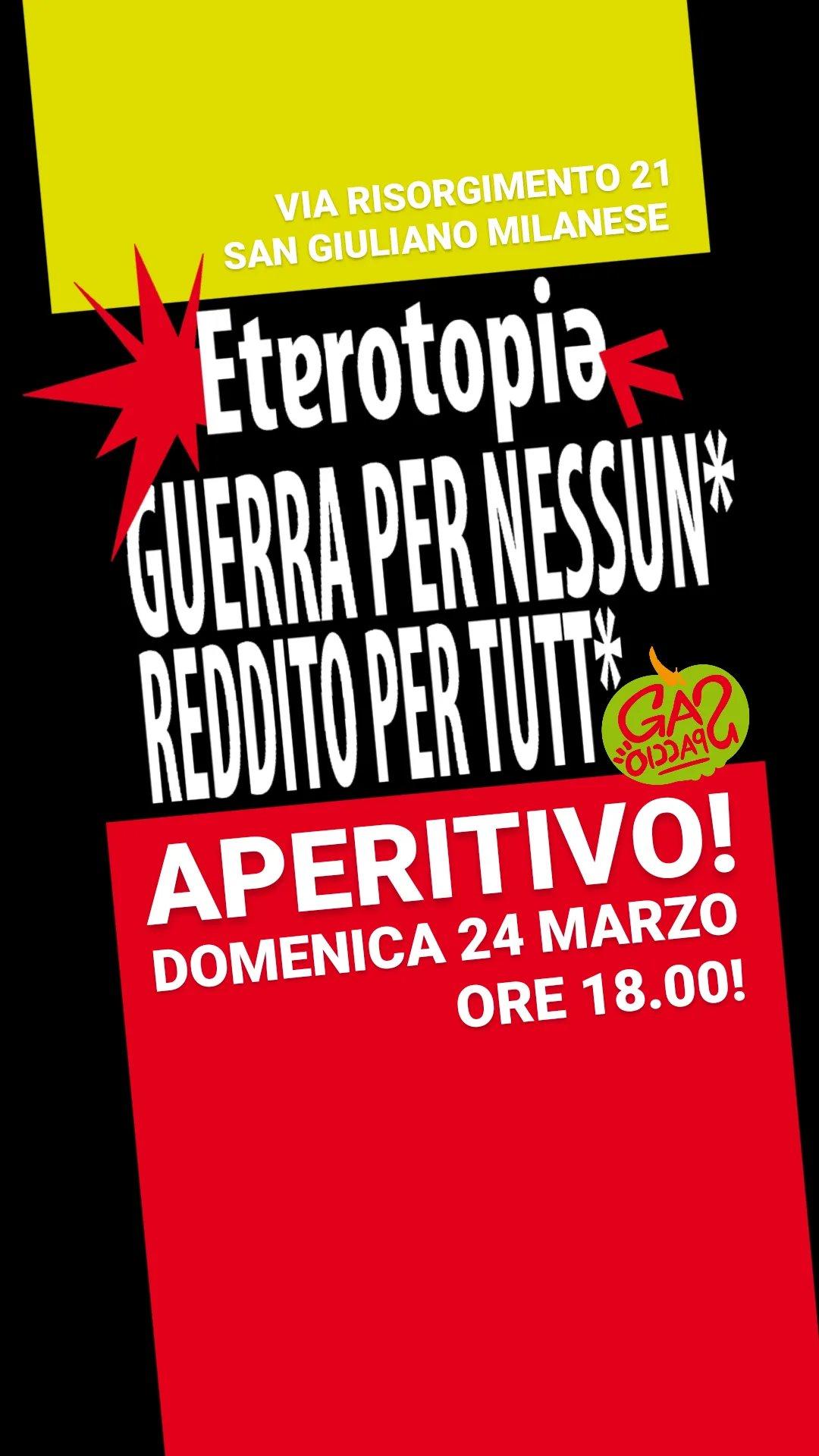 Aperitivo Domenica 24 Marzo!