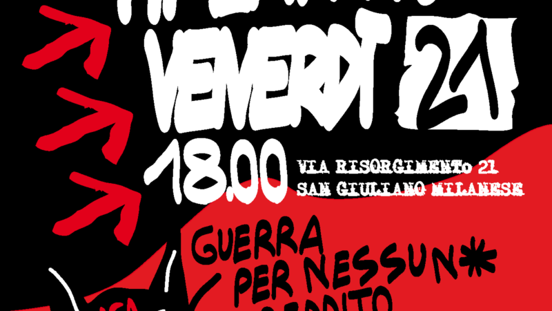 Venerdì 21 Giugno – Aperitivo