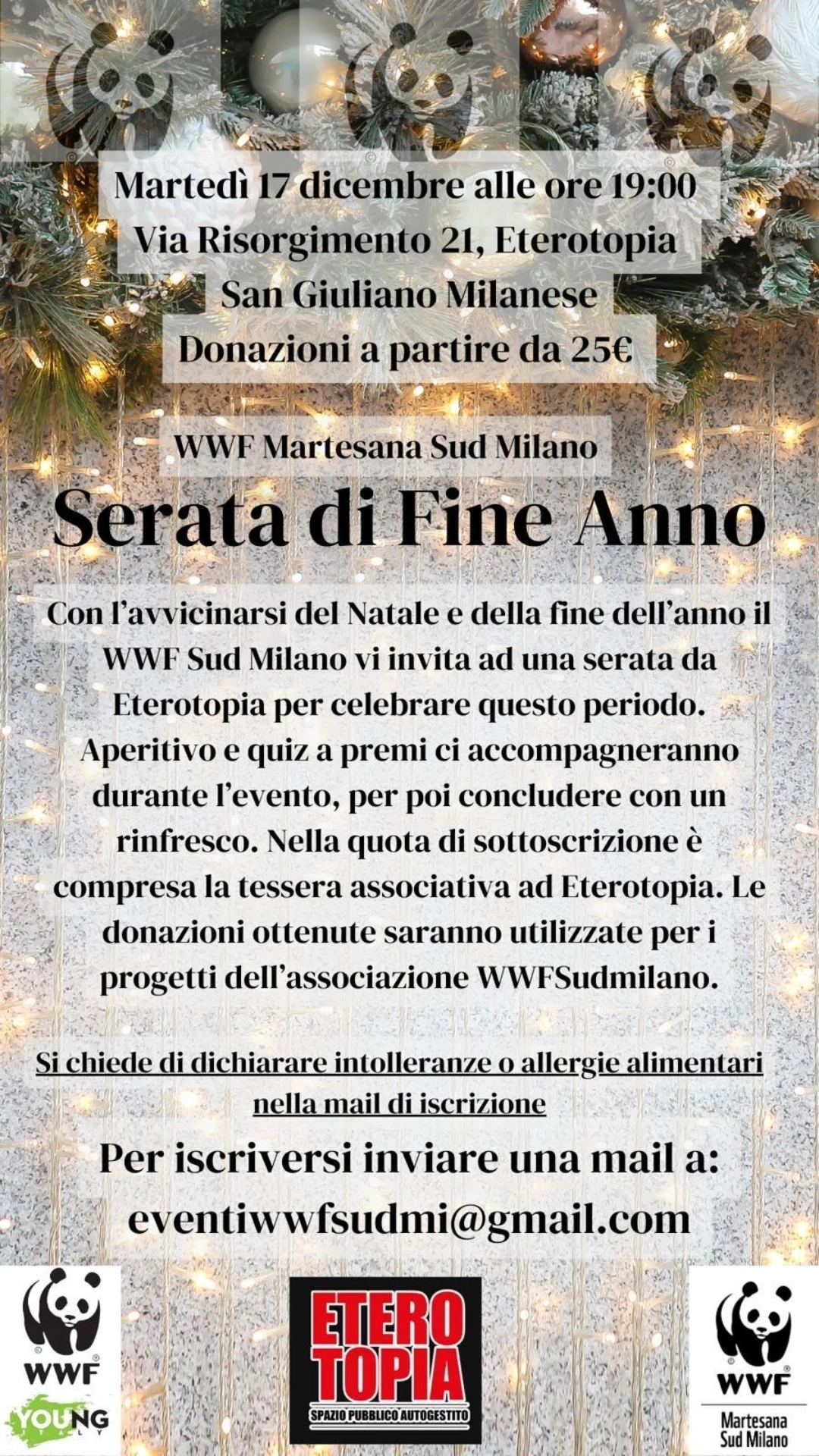 17 Dicembre/Ore 19.00