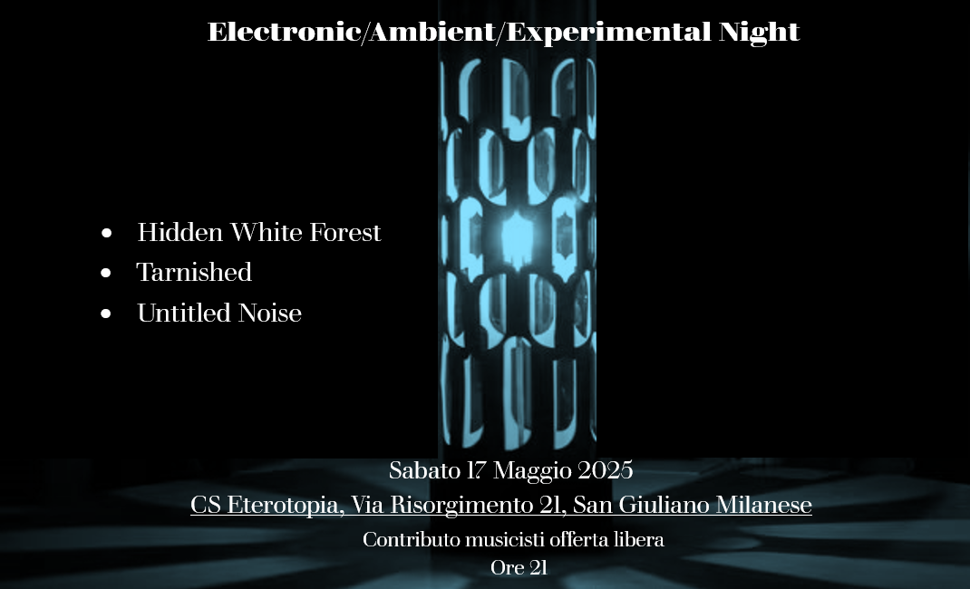 17 Maggio/Ore 21.00